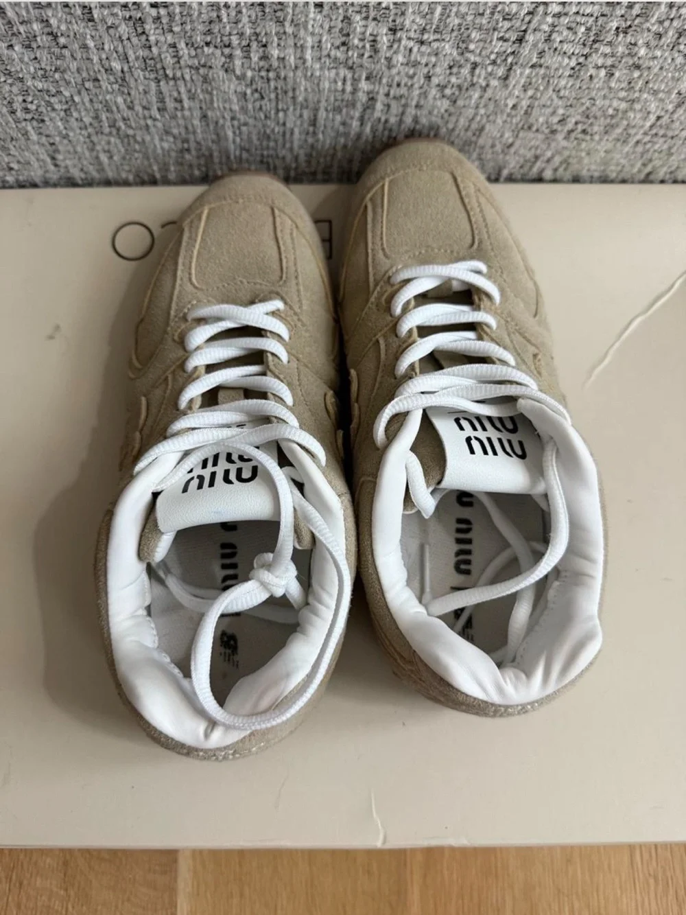 New Balance X Miu Miu 530 SL suede sneakers